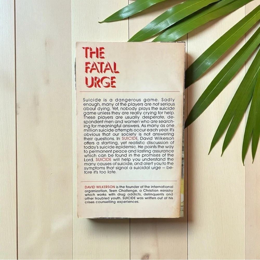 Vintage 1978 Suicide: A Killer is Stalking the Land! by David Wilkerson